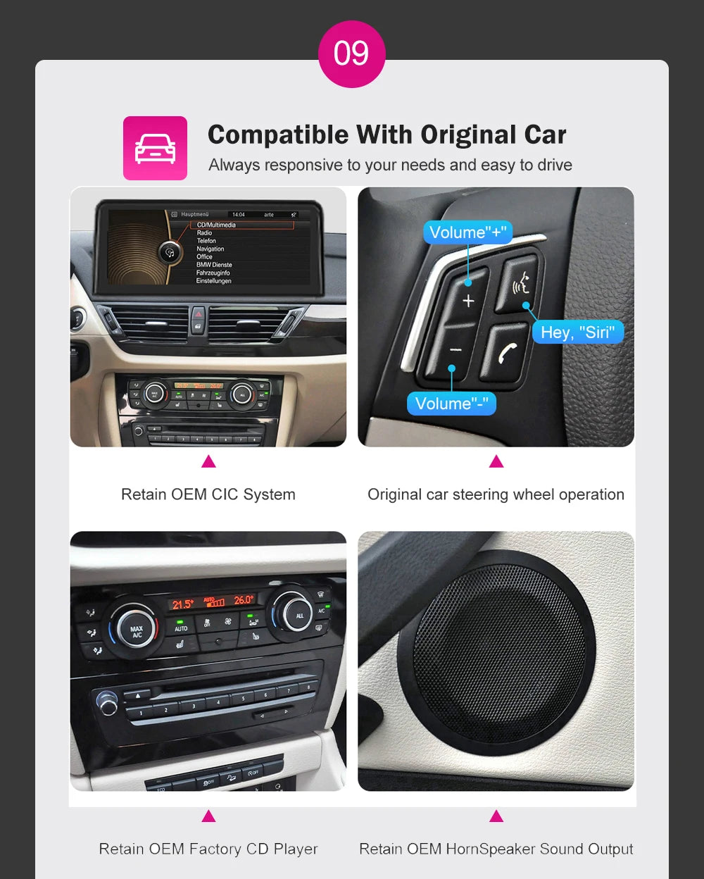 BMW X1 E84 CarPlay Screen 10.25" | Wireless & Android Auto