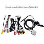 Complete Android Car Stereo Wiring Harness Kit with GPS Antenna, RCA & USB Cables