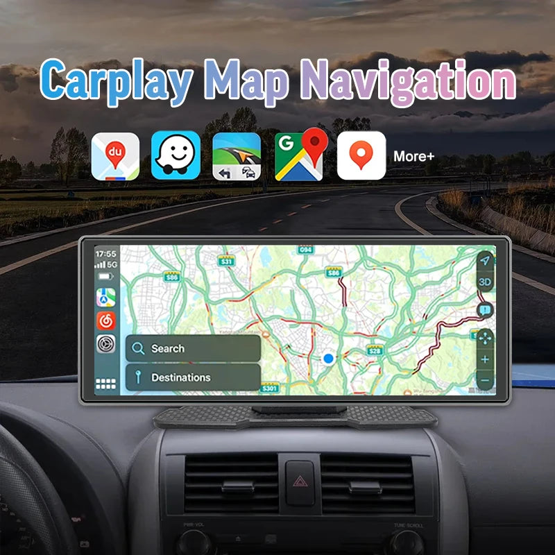 VILSAD 10.25" HD Car Display | Touchscreen Multimedia Player with USB & Radio