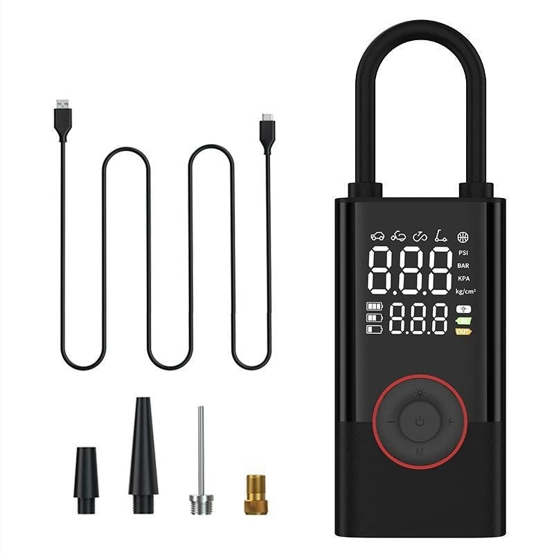 Portable Cordless Tire Inflator 150PSI | Mini Air Compressor with LED & Auto Stop