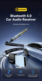 Bluetooth AUX Adapter for Car – Wireless Music Receiver 3.5mm Jack Bluetooth 5.0