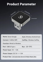 Wireless CarPlay Adapter | Convert Wired CarPlay to Wireless in Seconds