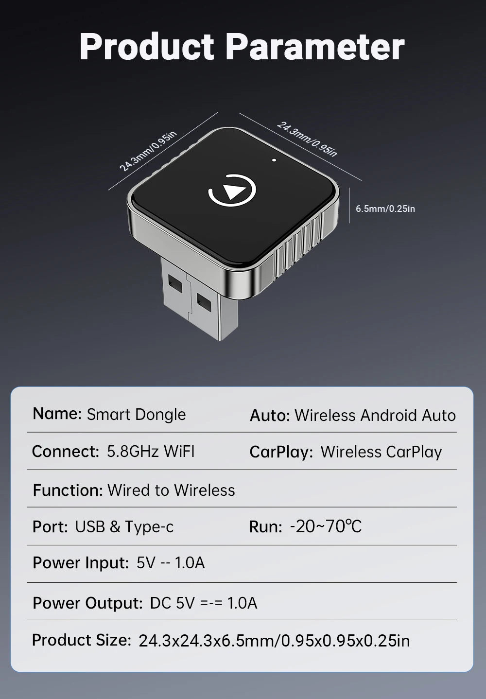 Wireless CarPlay Adapter | Convert Wired CarPlay to Wireless in Seconds