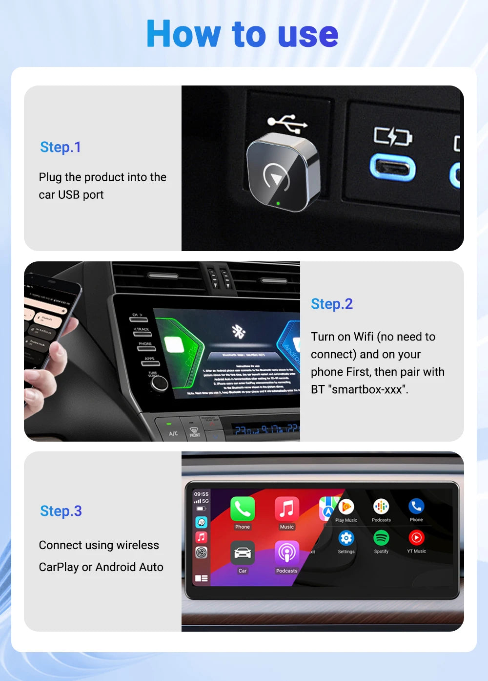 Wireless CarPlay Adapter | Convert Wired CarPlay to Wireless in Seconds