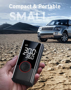 Portable Cordless Tire Inflator 150PSI | Mini Air Compressor with LED & Auto Stop