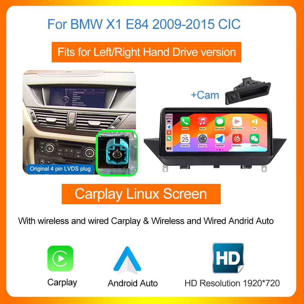 BMW X1 E84 CarPlay Screen 10.25" | Wireless & Android Auto