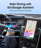 VILSAD 7" / 8" / 9" Wireless CarPlay Display – Full HD Touchscreen Monitor with Apple CarPlay & Android Auto