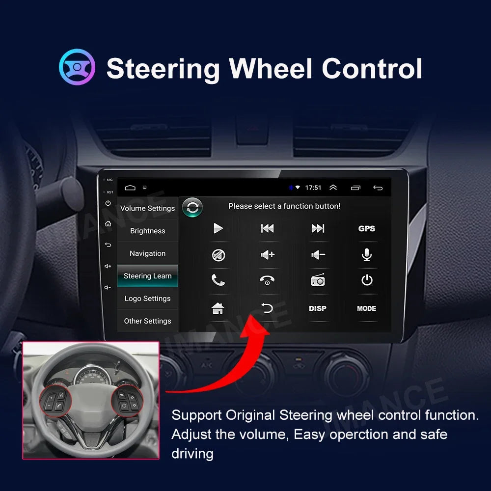 VILSAD 10" Android Car Stereo | Wireless CarPlay, GPS & Backup Camera