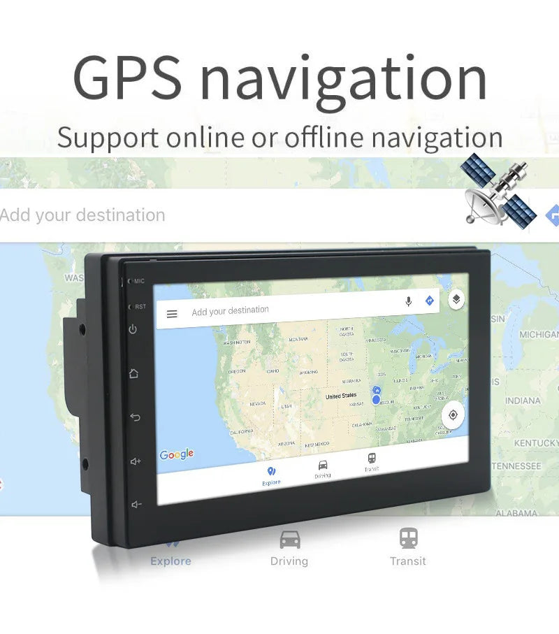 VILSAD 10" Android Car Stereo | Wireless CarPlay, GPS & Backup Camera