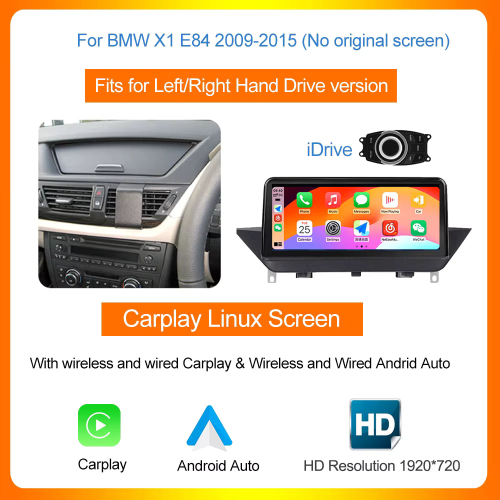 BMW X1 E84 CarPlay Screen 10.25" | Wireless & Android Auto