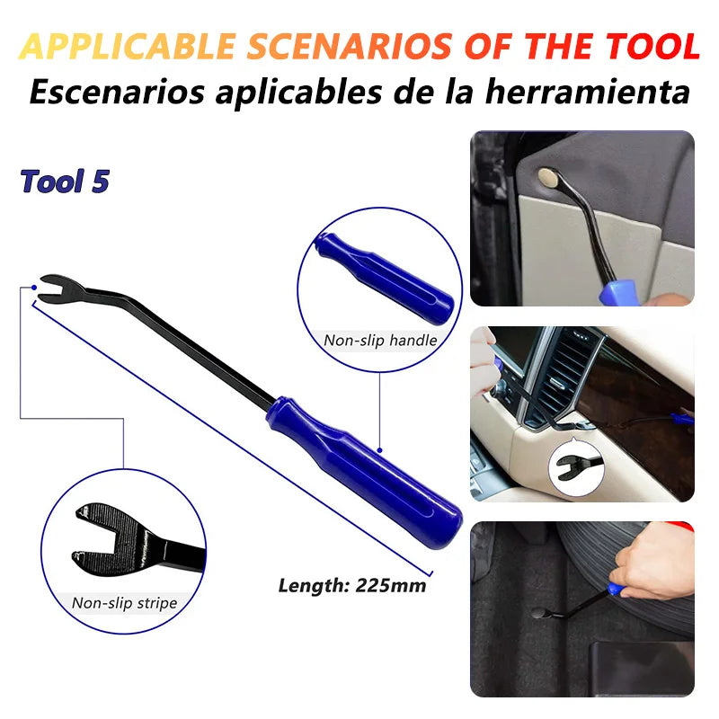 Car trim removal tool set