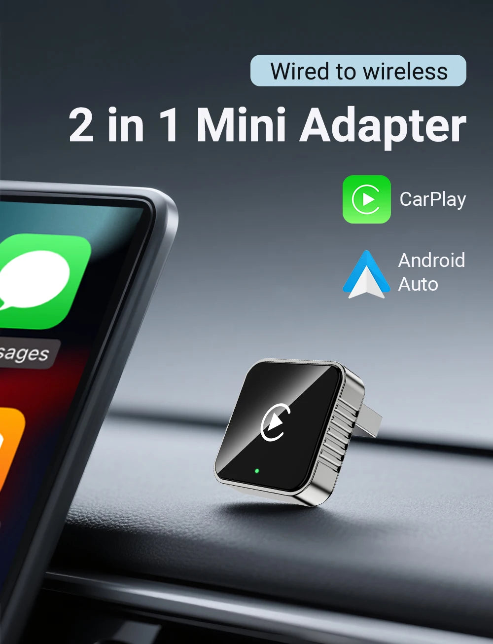Wireless CarPlay Adapter | Convert Wired CarPlay to Wireless in Seconds