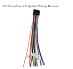 Complete Android Car Stereo Wiring Harness Kit with GPS Antenna, RCA & USB Cables