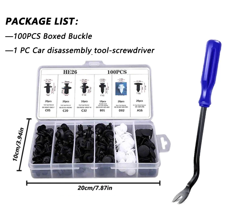 Car trim removal tool set