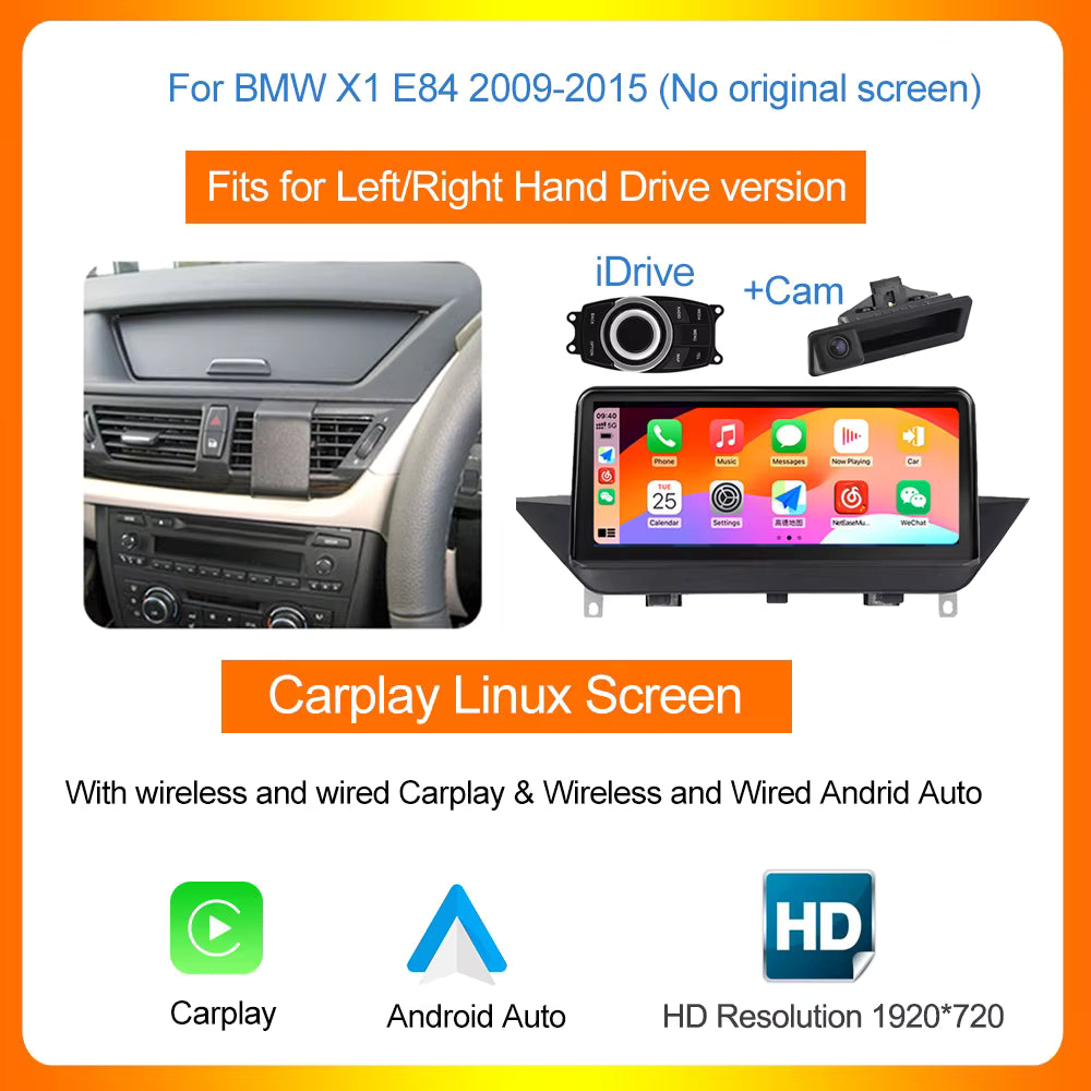 BMW X1 E84 CarPlay Screen 10.25" | Wireless & Android Auto