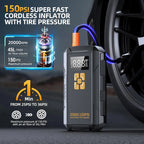 Car Jump Starter with Air Compressor 150PSI | Portable Battery Booster Power Bank