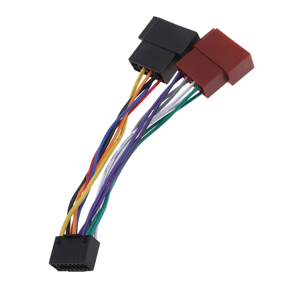 16 Pin ISO Car Radio Wiring Harness Adapter – Stereo Installation Cable for Kenwood / JVC