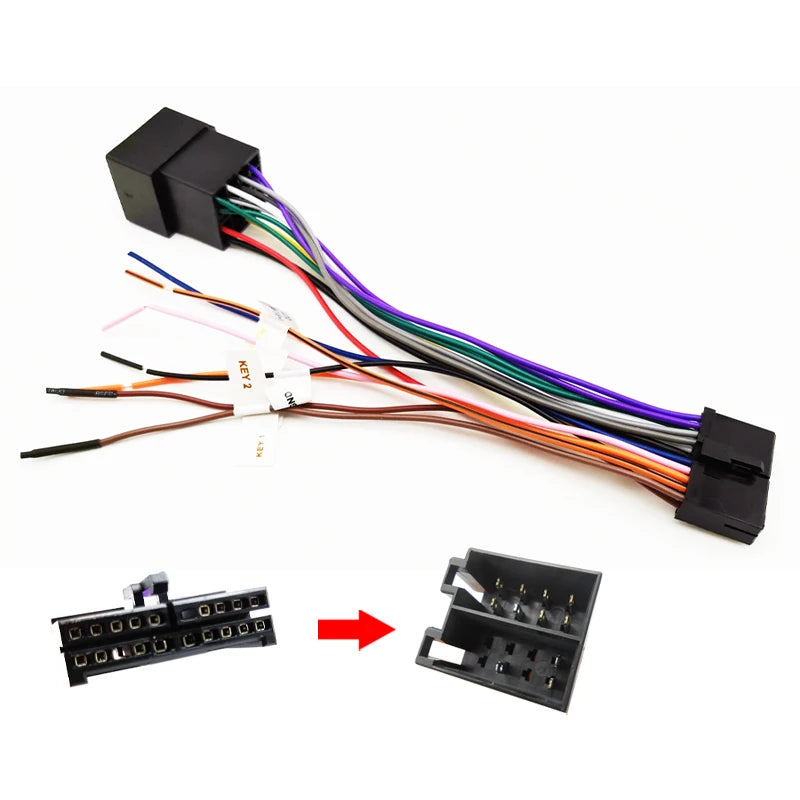 20 Pin to ISO Car Radio Wiring Harness Adapter