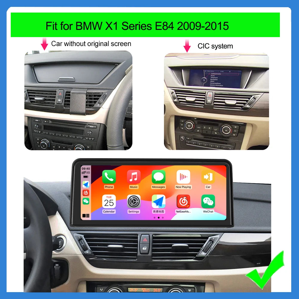 BMW X1 E84 CarPlay Screen 10.25" | Wireless & Android Auto