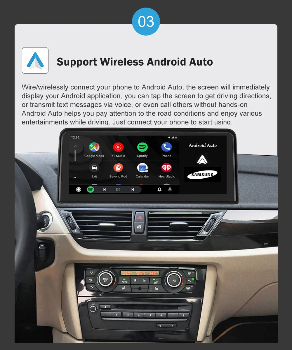 BMW X1 E84 CarPlay Screen 10.25" | Wireless & Android Auto