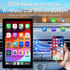 VILSAD 7" / 8" / 9" Wireless CarPlay Display – Full HD Touchscreen Monitor with Apple CarPlay & Android Auto