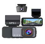 4K Dash Cam Front & Rear Camera with GPS & WiFi | Night Vision DVR